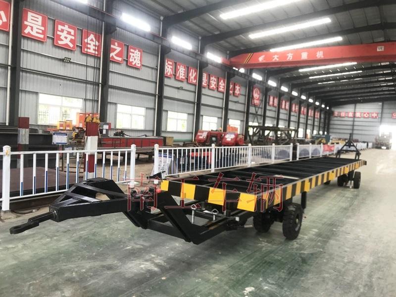 10吨骨架彩神(中国)一站式服务官网 双牵引集装箱用全挂车